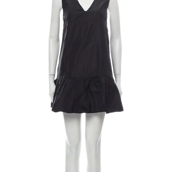avavav mini ruffle dress Avavav Short Dresses In Green